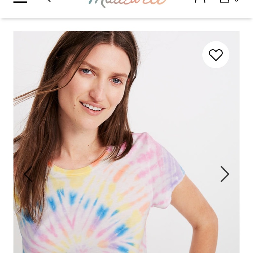 Rivet & Thread Tie-Dye Vintage Shrunken Tee NWT